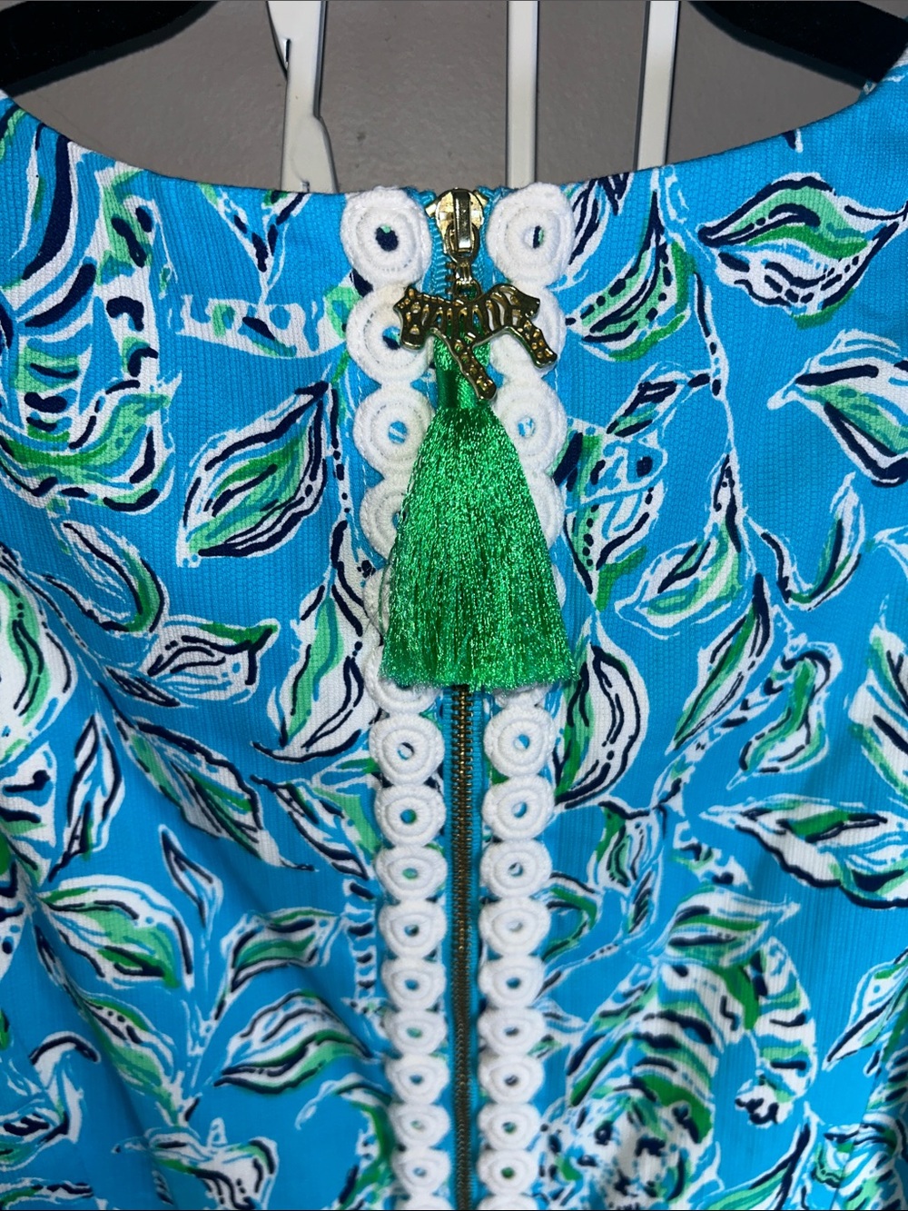 Lilly Pulitzer Mila Turquoise Blue Floral Midi Stretch Shift Dress - Picture 9 of 11
